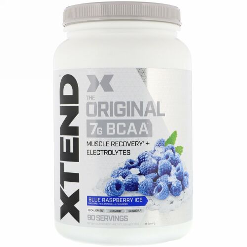 Xtend, オリジナル7G BCAA、ブルーラズベリーアイス、1.26kg（2.78ポンド）