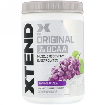 Xtend, オリジナル7G BCAA、グレイシャルグレープ、405g（14.3オンス）