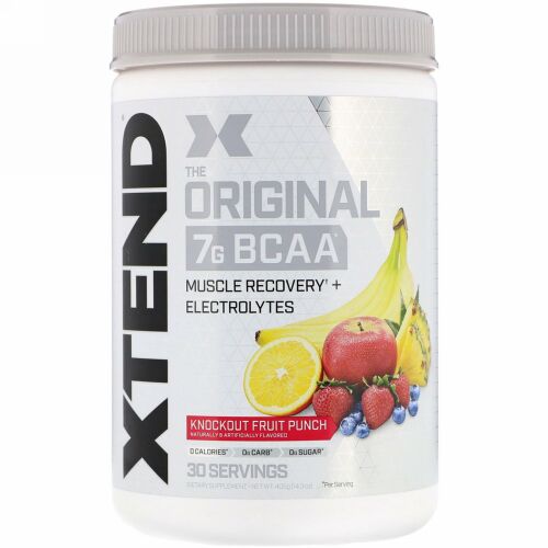 Xtend, オリジナル7G BCAA、ノックアウトフルーツパンチ、405g（14.3オンス）