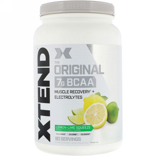 Xtend, オリジナル7G BCAA、レモンライムスクイーズ、1.26kg（2.78ポンド）