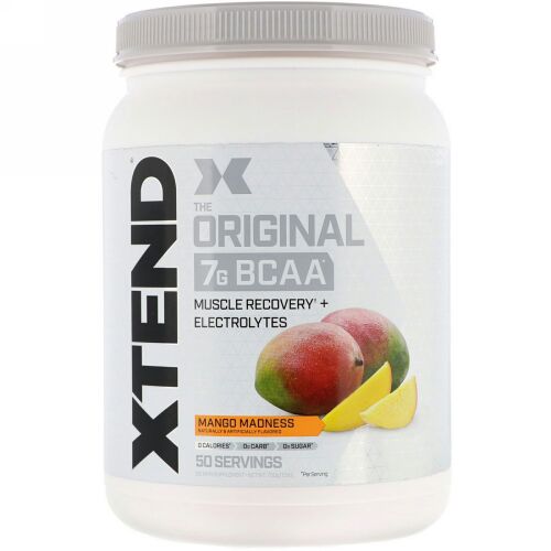 Xtend, オリジナル7G BCAA、マンゴーマッドネス、700g（1.5ポンド） (Discontinued Item)