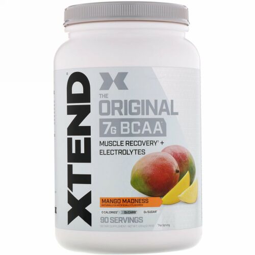 Xtend, オリジナル7G BCAA、マンゴーマッドネス、1.26kg（2.78ポンド）
