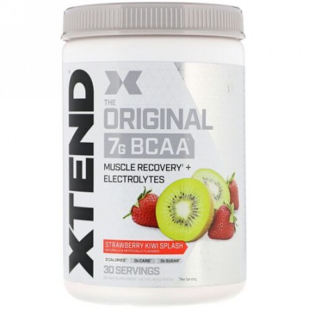Xtend, オリジナル7G BCAA、ストロベリーキウイ スプラッシュ、420g（14.8オンス）