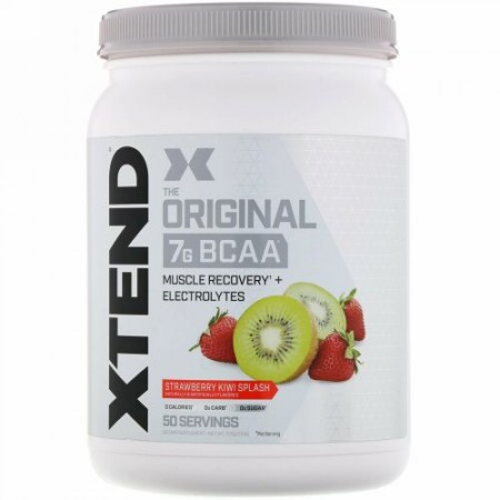 Xtend, オリジナル7G BCAA、ストロベリーキウイスプラッシュ、700g（1.5ポンド） (Discontinued Item)