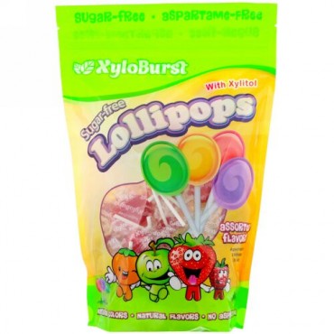 Xyloburst, シュガーフリーロリポップ、風味各種、50本 (18.6オンス)