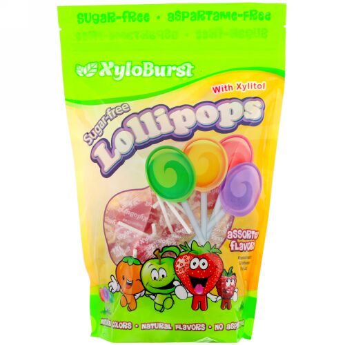 Xyloburst, シュガーフリーロリポップ、風味各種、50本 (18.6オンス)