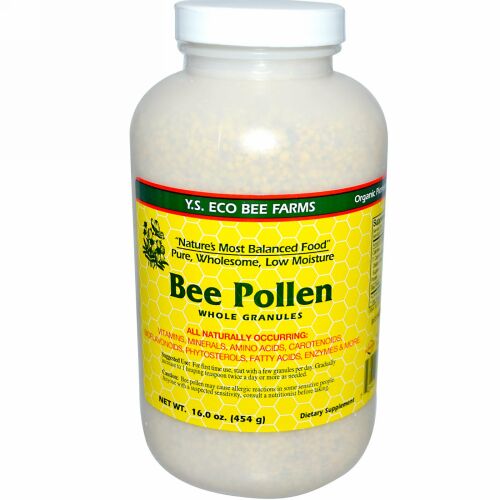 Y.S. Eco Bee Farms, ミツバチ花粉顆粒、自然食品、454g（16.0オンス）