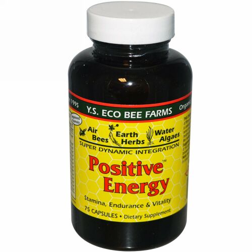 Y.S. Eco Bee Farms, ポジティブ・エナジー、75 カプセル (Discontinued Item)