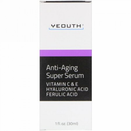Yeouth, エイジングケアスーパーセラム、1 fl oz (30 ml)