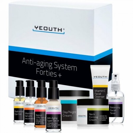 Yeouth, エイジングケアシステム、40代〜、8点セット (Discontinued Item)