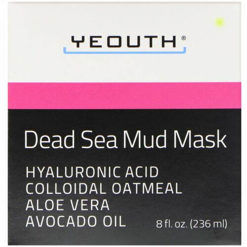 Yeouth, 死海塩の泥パック、236ml（8 fl oz）