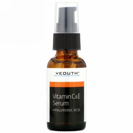 Yeouth, ビタミンC＆Eセラム、30ml（1液量オンス）
