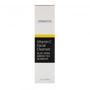 Yeouth, ビタミンCフェイシャルクレンザー、3 fl oz (89 ml)