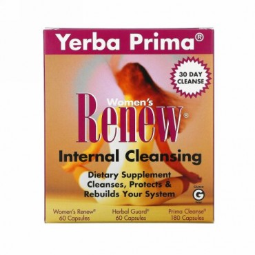 Yerba Prima, ウーマンズリニューー、インターナルクレンジング、 3部プログラム