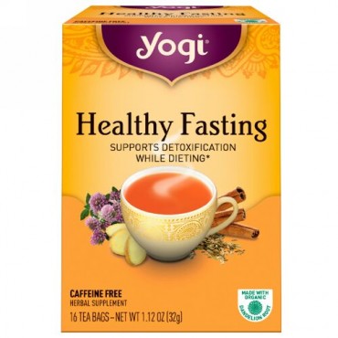 Yogi Tea, 健康的な断食, カフェインフリー, 16ティーバッグ, 1.12オンス（32 g） (Discontinued Item)