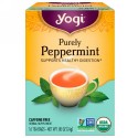 Yogi Tea, オーガニック, まじりけの無いペパーミント, カフェインフリー, 16ティーバッグ, 0.85オンス（24 g）