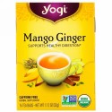 Yogi Tea, オーガニック マンゴージンジャー、カフェインフリー、16袋、32g（1.12オンス）