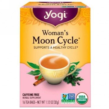 Yogi Tea, 女性の月の周期, カフェインフリー, 16ティーバッグ, 1.12オンス（32 g） (Discontinued Item)