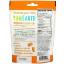YumEarth, やらかく食べれるグルテンフリーのピーチリコリスとヤム、5 oz (140 g)