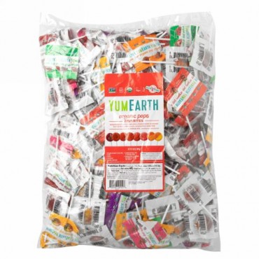 YumEarth, Organic Pops, Assorted Fruits Flavors, 300 Pops, 73.8 oz (2092 g)