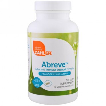 Zahler, Abreve、免疫サポート、90ベジタリアンカプセル (Discontinued Item)