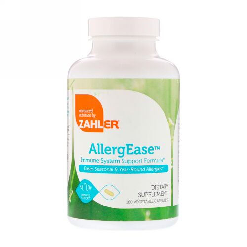Zahler, AllergEase、免疫系サポート フォーミュラ、ベジタブルカプセル180個 (Discontinued Item)