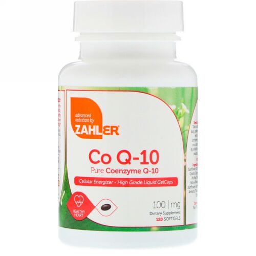 Zahler, CoQ-10、ピュア コエンザイムQ-10、100 mg、ソフトジェル120個 (Discontinued Item)