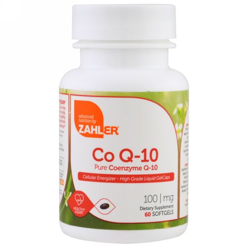 Zahler, CoQ-10、ピュアコエンザイムQ-10、100mg、ソフトジェル60錠 (Discontinued Item)