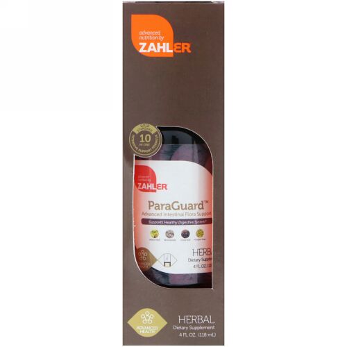 Zahler, パラガード、高度な腸内細菌叢サポート、4液体オンス（118 ml） (Discontinued Item)