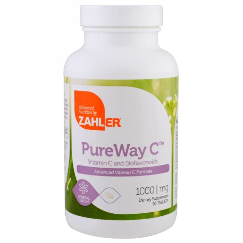 Zahler, ピュアウェイC、アドバンス・ビタミンC、1,000 mg、90錠 (Discontinued Item)