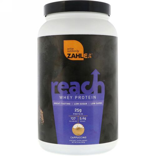 Zahler, Reach, Whey Protein, Cappuccino, 2.3 lb (1027 g) (Discontinued Item)