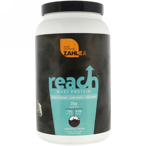Zahler, Reach, Whey Protein, Cookies & Cream, 2.2 lb (1008 g) (Discontinued Item)