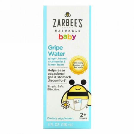 Zarbee's, ベイビー、グライプウォーター、4 fl oz (118 ml)