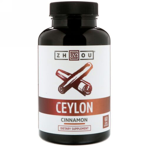 Zhou Nutrition, セイロンシナモン、60ベジカプセル (Discontinued Item)