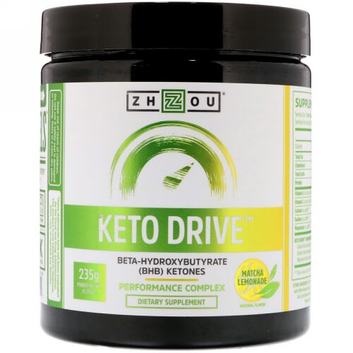 Zhou Nutrition, ケトドライブ、抹茶レモネード、8.29 oz (235 g)