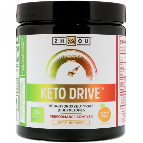 Zhou Nutrition, ケトドライブ、オレンジマンゴー、8.29 oz (235 g)