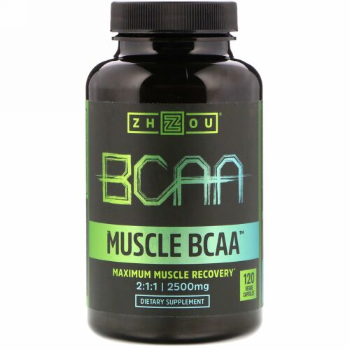 Zhou Nutrition, マッスルBCAA、2,500mg、植物性カプセル120粒 (Discontinued Item)