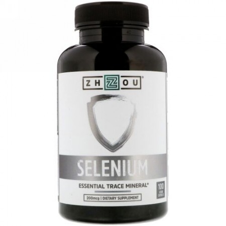 Zhou Nutrition, セレン、必須微量元素、200 mcg、100野菜カプセル (Discontinued Item)