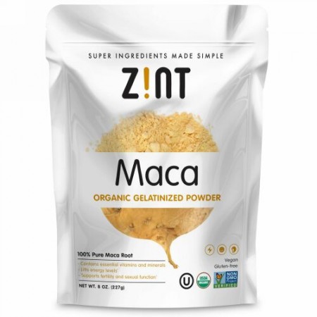 Zint, マカ、オーガニックゼラチンパウダー、8オンス (227 g)