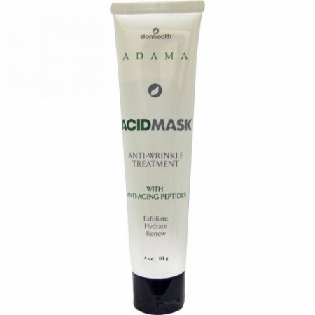 Zion Health, アダマ、 アシッドマスク、 シワ予防 トリートメント、 4 oz (113 g)