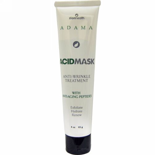Zion Health, アダマ、 アシッドマスク、 シワ予防 トリートメント、 4 oz (113 g)
