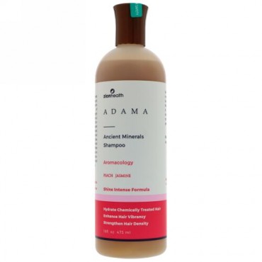 Zion Health, アマダの古代ミネラルシャンプー、ピーチジャスミン、16 fl oz (473 ml)