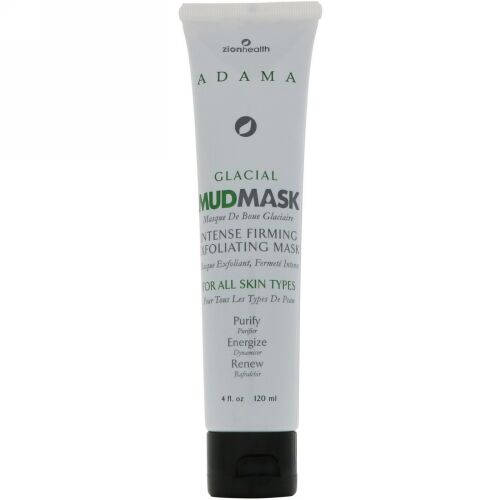 Zion Health, アダマ、氷河泥マスク、 集中的な引き締め・角質除去、4 oz (120 ml) (Discontinued Item)