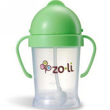 Zoli, ボット、ストローシッピーカップ、グリーン、6 oz (Discontinued Item)
