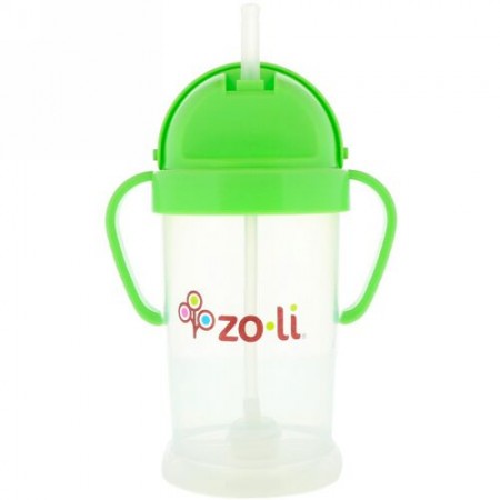 Zoli, ボットXL、ストローシッピーカップ、グリーン、9 oz (Discontinued Item)