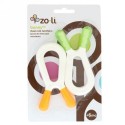 Zoli, Bunny, Dual Nub Teethers, Orange & Green, +6mo, 2 Pieces (Discontinued Item)