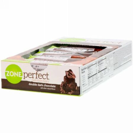 ZonePerfect, 栄養バー、ダブルダークチョコレート、12本、各1.58オンス（45 g）