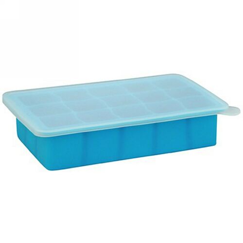 i play Inc., フレッシュ ベイビーフードフリーザートレイ、 ブルー、 1 トレイ、 15 回分 - 各1 oz (28 ml) (Discontinued Item)