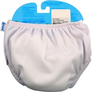 i play Inc., Swim Diaper, Reusable & Absorbent, 24 Months, White, 1 Diaper (Discontinued Item)